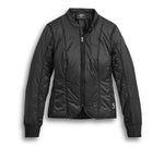 Women's Vanocker Waterproof H-D Triple Vent System Leather Jacket