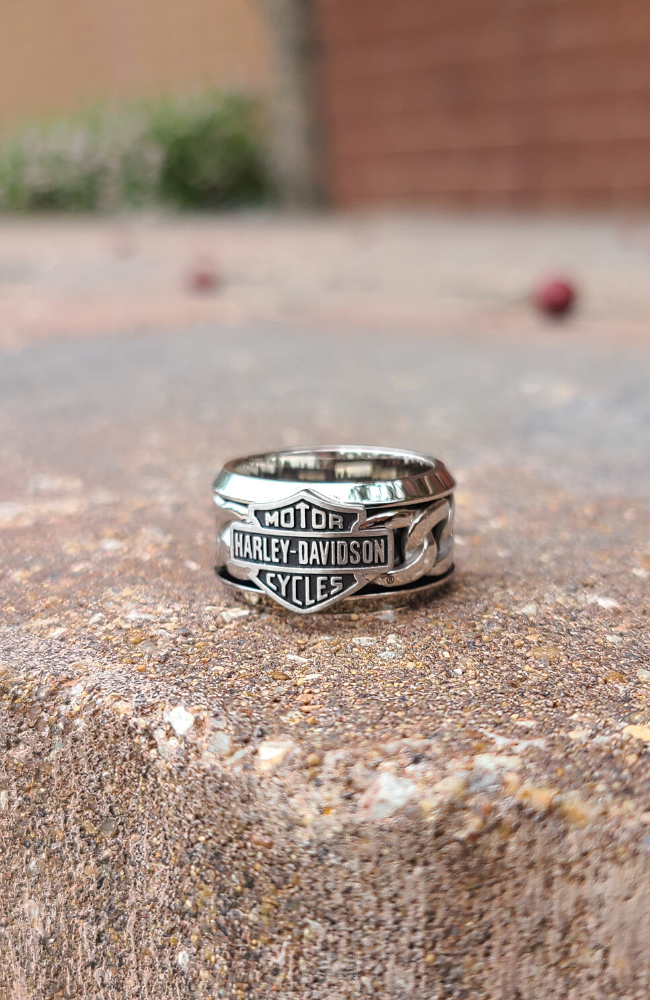 Harley davidson ring online 925 silver