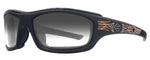 Harley-Davidson® Men's Tunnel PPZ Sunglasses, Matte Black Pinstripe Frame